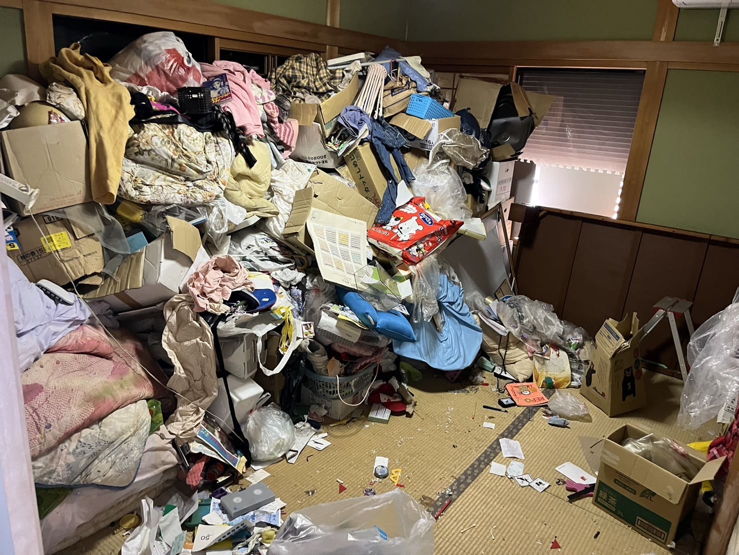 ゴミ屋敷の様子